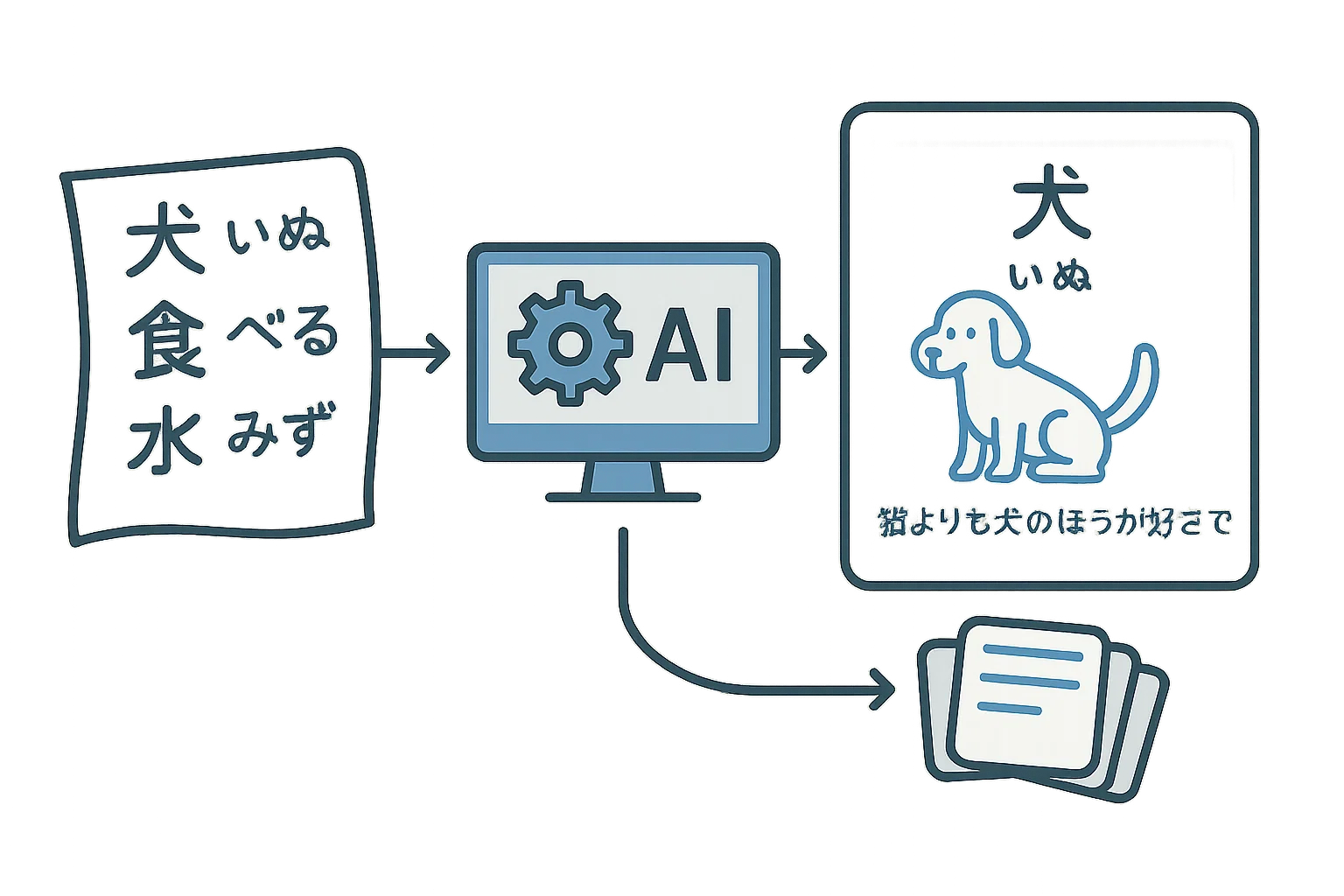 Vocabulary deck builder interface preview